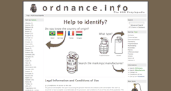 Desktop Screenshot of ordnance.info